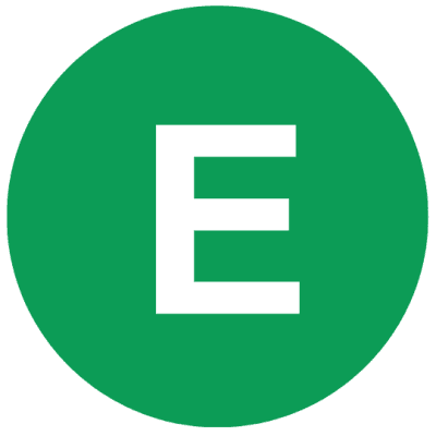 Emma Green circle with a white letter E inside.