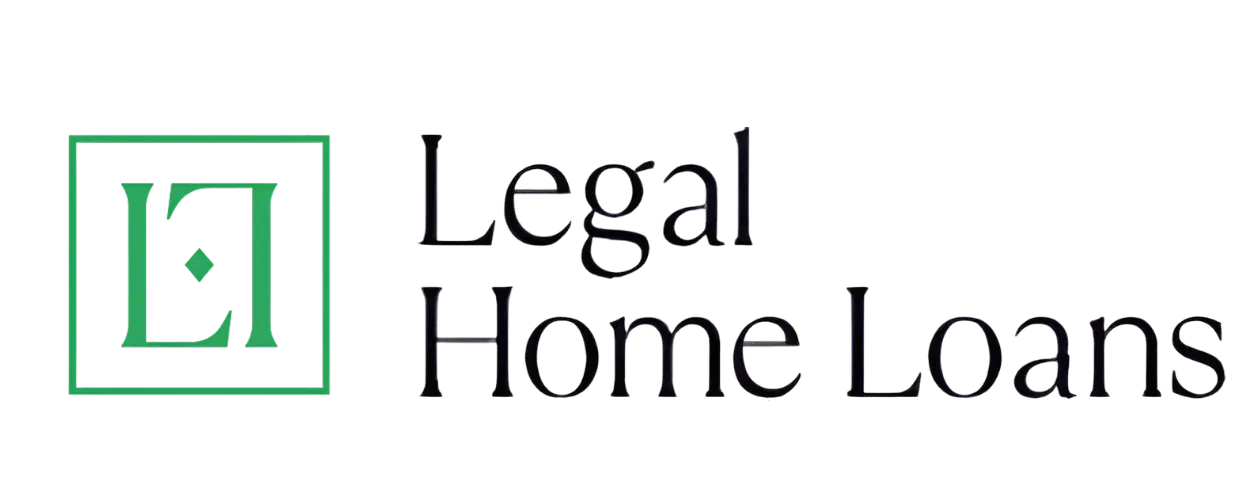 Legal Home Loans logo featuring a green square with 